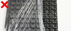 Упаковка не защищающая электронные компоненты от электростатического разряда